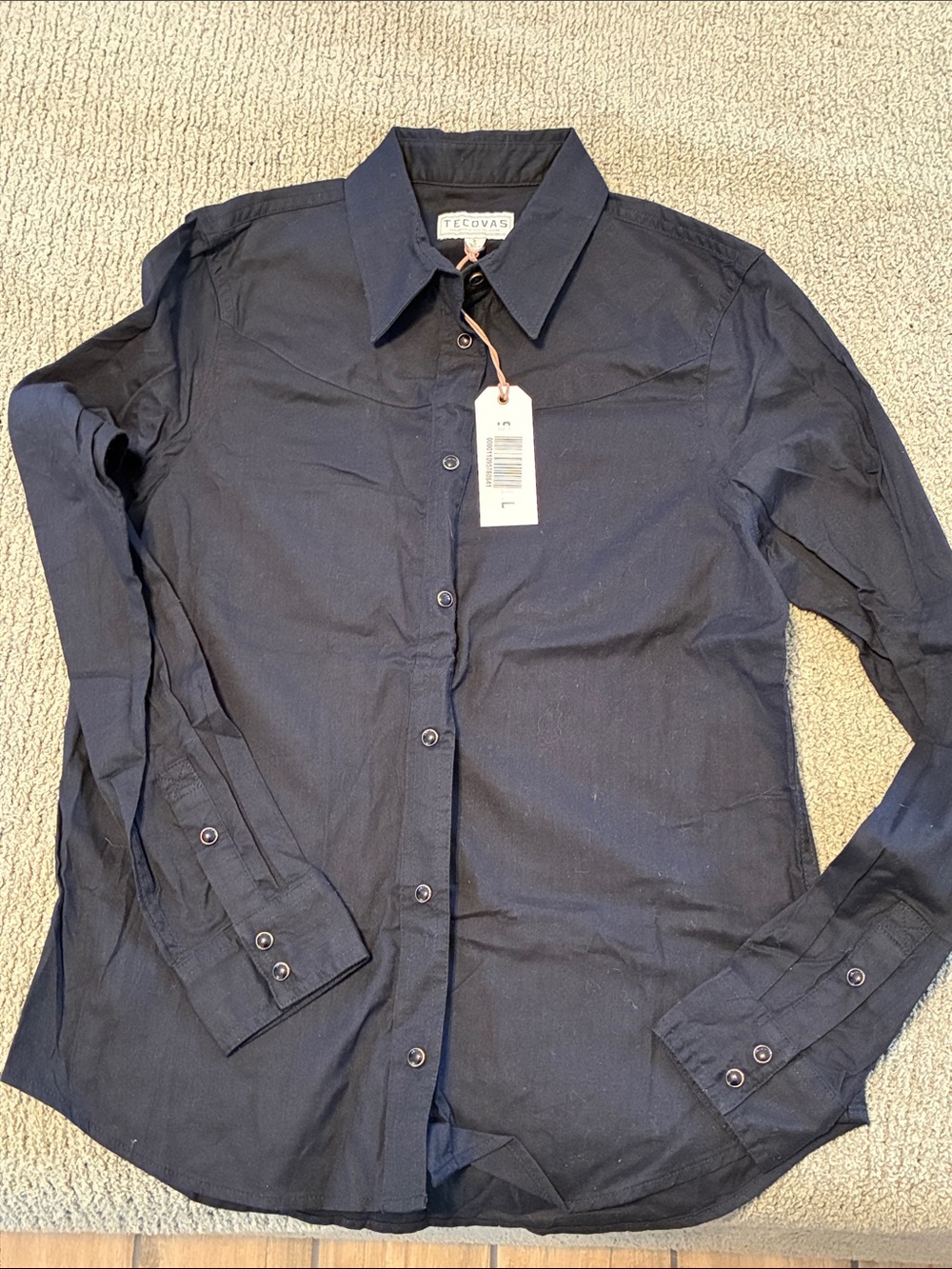BRAND NEW: Tecovas Black Button-Up Shirt